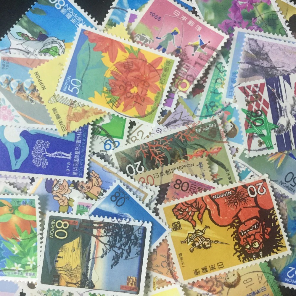 

IMPORT 100 PCS/Lot No Repeat Japan Postage Stamps Brand With PostMark Stamp Postal All Used, For