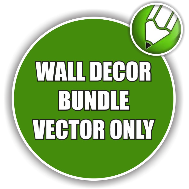 Wall Decor Bundle Vector Only - Coreldraw Template - Business Branding