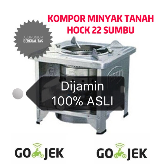 Kompor minyak tanah hock sumbu 22 asli khusus GOJEK sby
