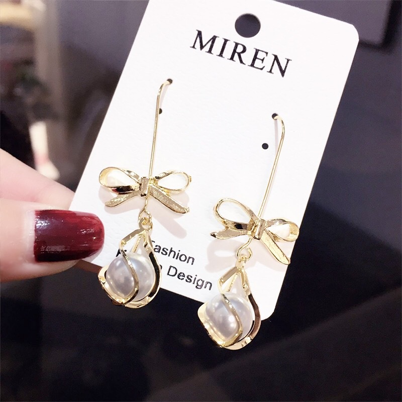 Anting Panjang Medium Hias Liontin Rumbai Opal Gaya Jepang Dan Korea Untuk Wanita