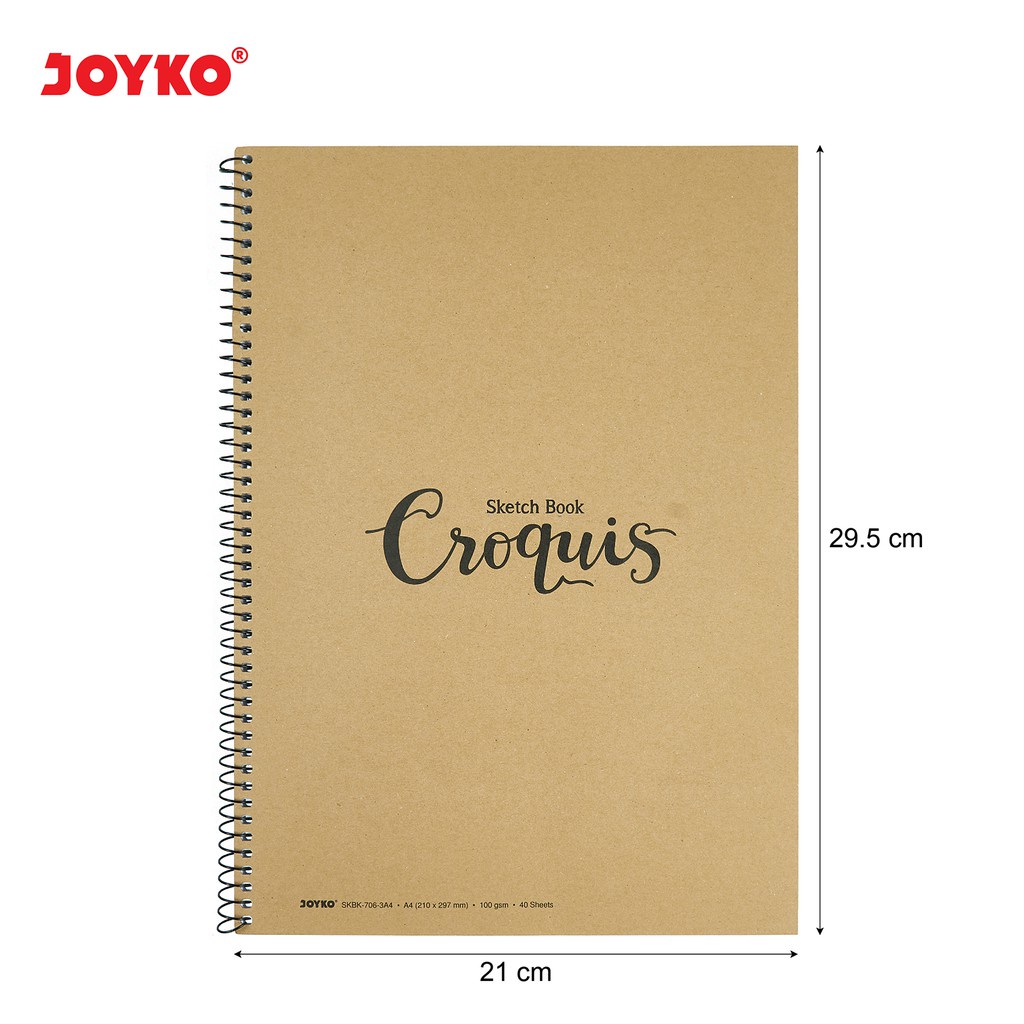 Buku Sketsa Gambar Sketch Book Joyko SKBK-706-3A4 40 Lembar A4 100 gsm