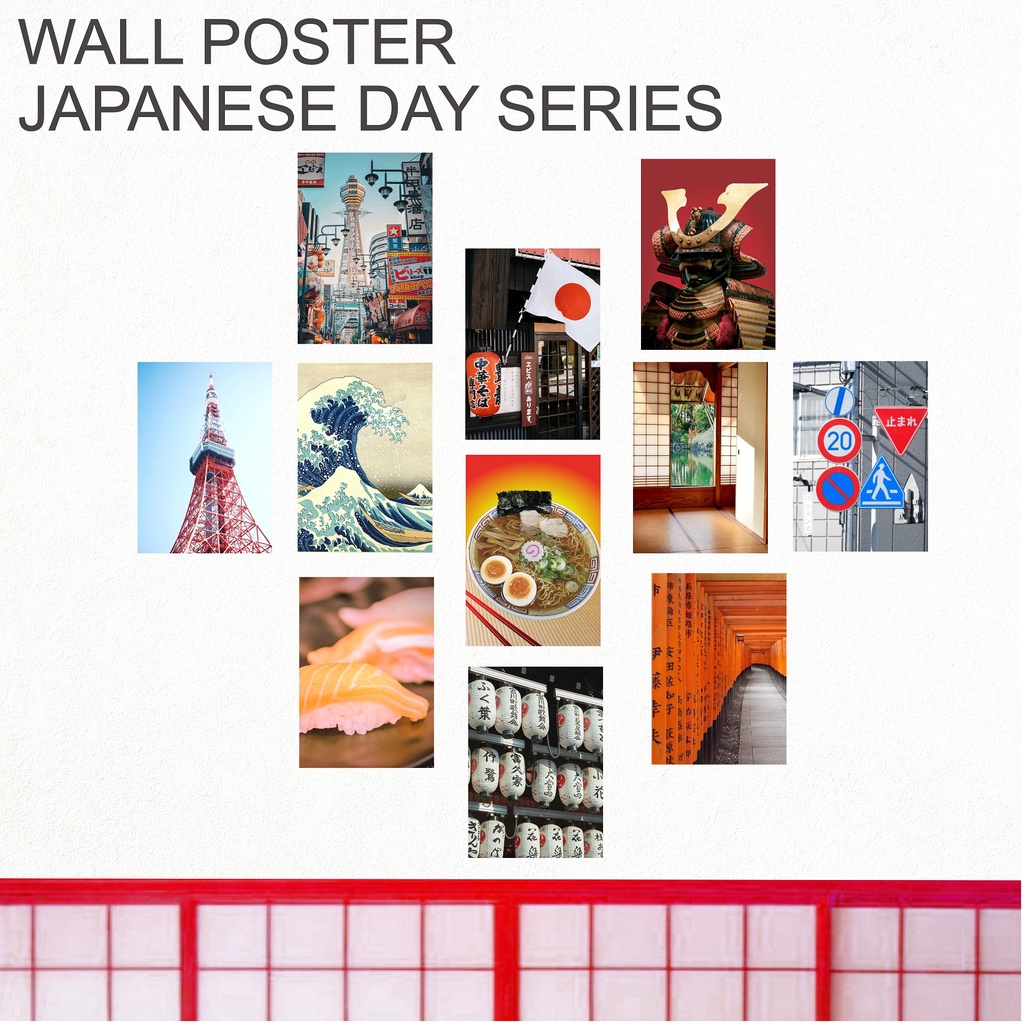Poster dinding aesthetic hiasan dekorasi kamar tidur rumah ruang tamu japanese non wallpaper walpape
