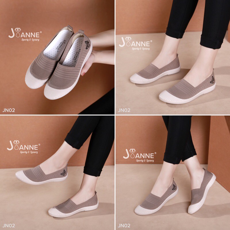 RESTOCK!! [ORIGINAL] JOANNE Butterfly Slip On Shoes Sepatu Wanita #JN02