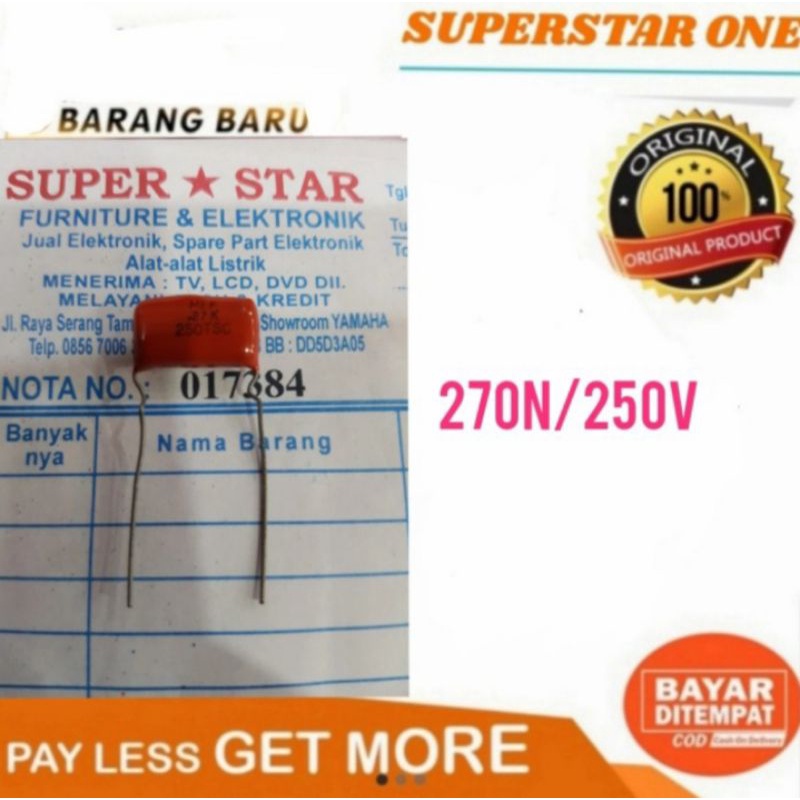 Milar Kondensator 270nf/250v