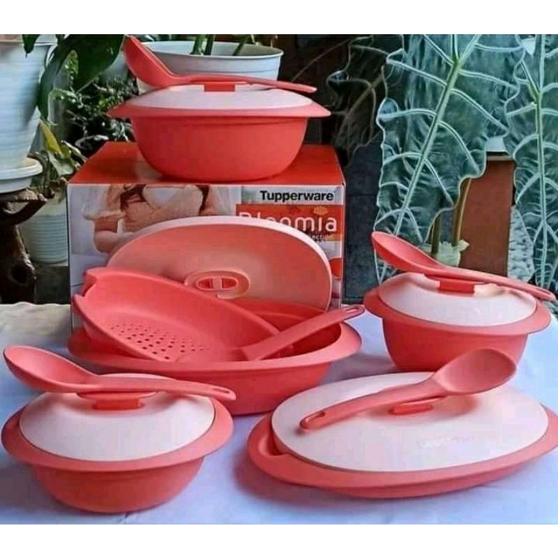 Bloomia Collection wadah saji di meja makan serving set