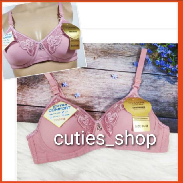 BRA TIANA - non kawat - busa tipis - sz 34-40