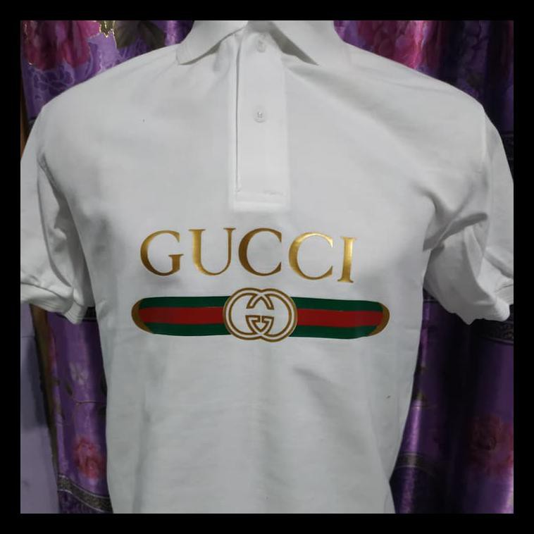STOK BARU T SHIRT BAJU KAOS KERAH POLO SHIRT GUCCI KAOS POLO LAKI-LAKI TERMURAH