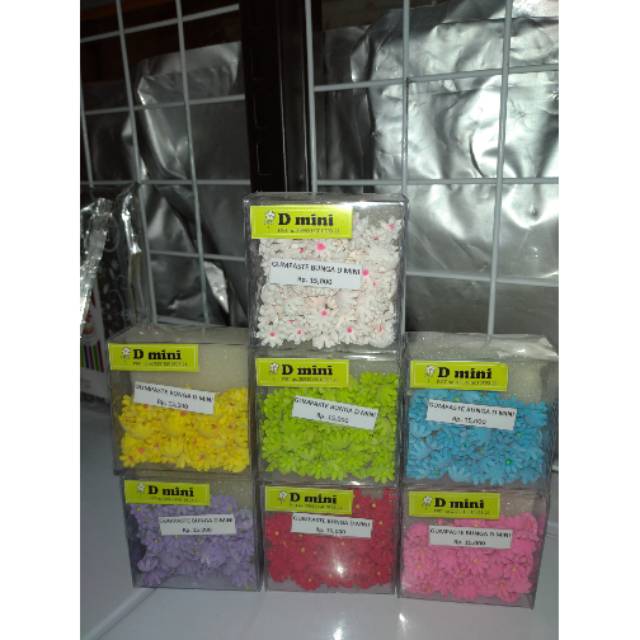 Gumpaste bunga D mini