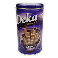 Deka Choco Nut Wafer Rolls Chocolate 360 gram