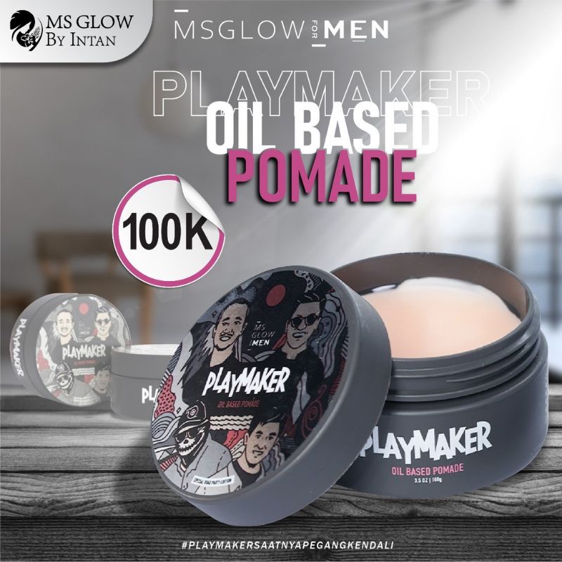 MS Glow for men Pomade playmaker 100% original (bisa cod)