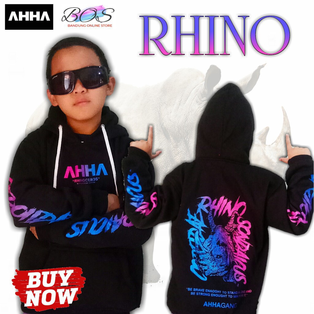 Bisa (COD) Sweater Hoodie AHHA SI PITUNG Kids Fleece Tebal