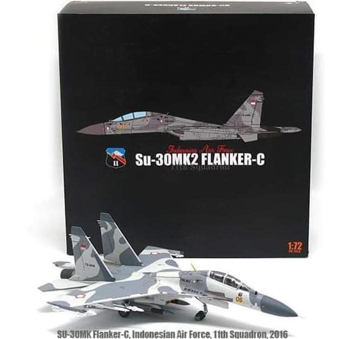 Diecast Pesawat Tempur TNI AU Sukhoi SU-30 1/72 By JC Wings Termurah