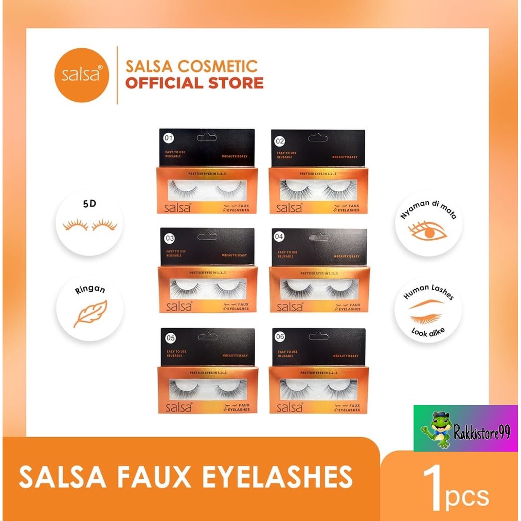 ❣️Rakkistore99❣️ Salsa Faux Eyelashes - Bulu Mata Palsu