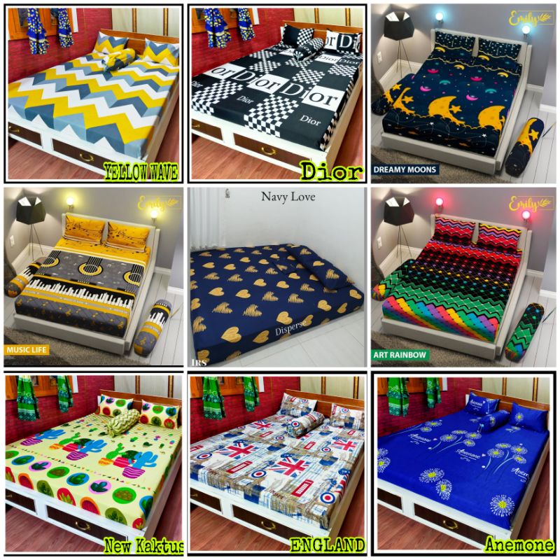 (PROMO) SPREI HOMEMADE KARAKTER 180x200 dan 160 x 200 TERMURAH HALUS LEMBUT