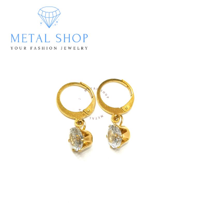 Anting Titanium Motif Desi Anting Desi Titanium Anti Luntur Warna Gold Dan silver