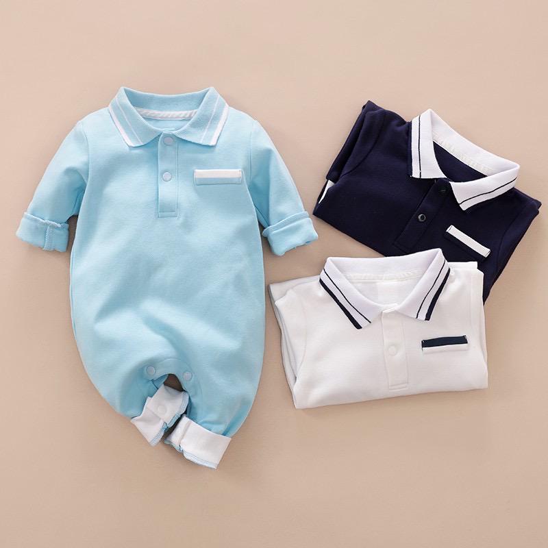 BabyGo Jumper Panjang Bayi Kerah /Sleepsuit Bayi Kerah / BISA COD