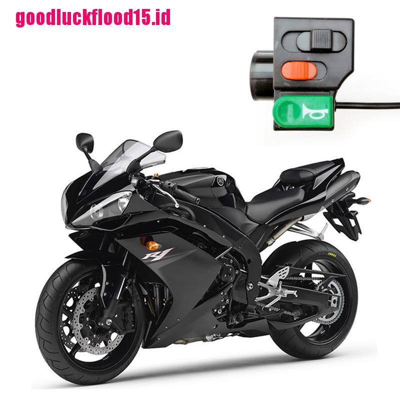 {LUCKID}Motorcycle 7/8 Handlebar Horn Turn Signal Head Light Beam Kill Switch