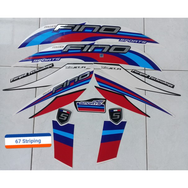 Sticker Motor Yamaha Fino Sport 2015 Putih