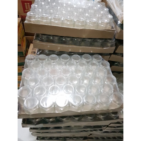 ( 42 PCS )  Botol Hexagonal 195 ml + tutup gold baru / Botol Kaca Hexagonal 195 ml / Segienam Haxegonal Botol Kaca Khusus Gojek SY42