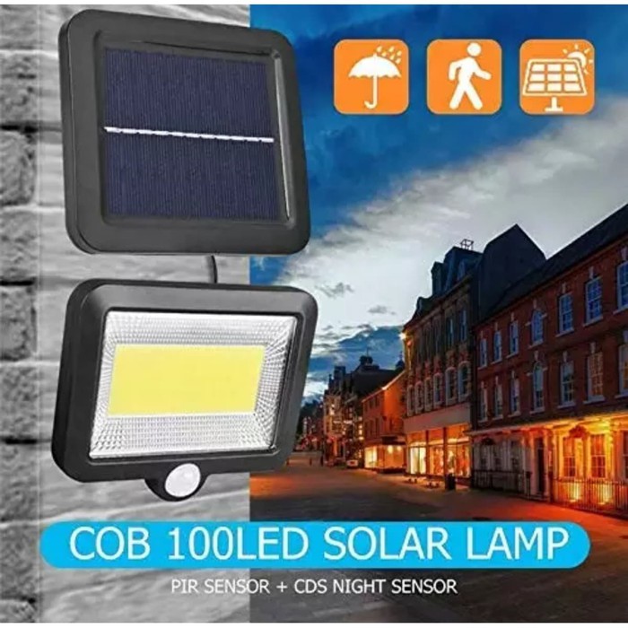 Jual Lampu Taman Dinding Cob Tempel Solar Panel Bisa Dipindah Tenaga