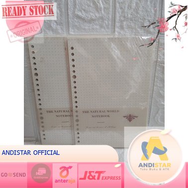 

LOOSE LEAF NATURAL WORLD A5 DOTTED