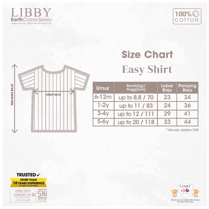 Libby Earth Series NEW Easy Shirt 9 Months - 8 Years CBKS part 2