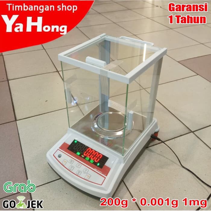 Timbangan Digital Laboratorium Analitik Emas Berlian Bubuk Obat GF 203 200g 0.001g