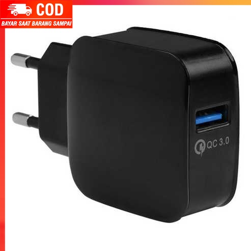 (100% BARANG ORI) Taffware Wall Charger USB 1 Port QuickCharge 3.0 - BK-370