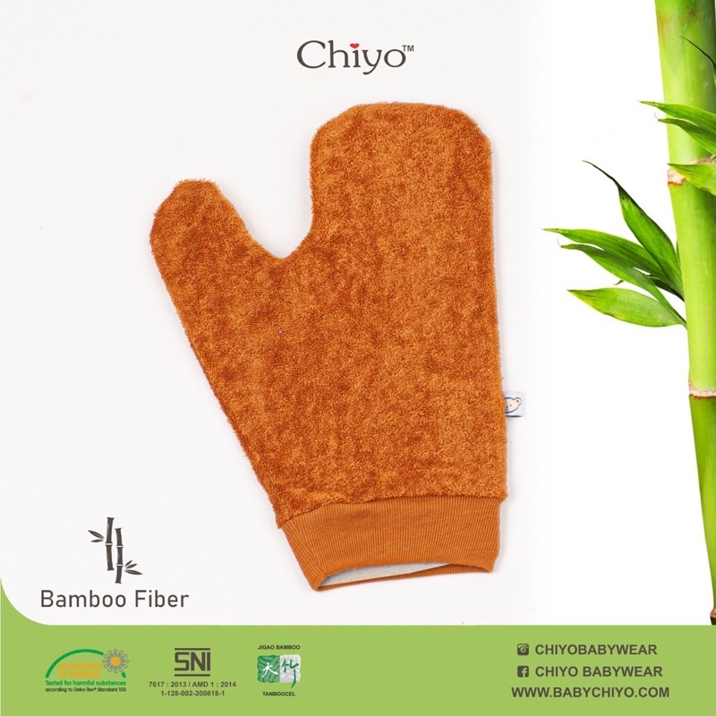 Washlaf CARTERLOVE &amp; Chiyo BAMBOO 1 Pcs Washlap Mandi Bayi / Chiyo Washmitt/ Chiyo Washlap Tangan