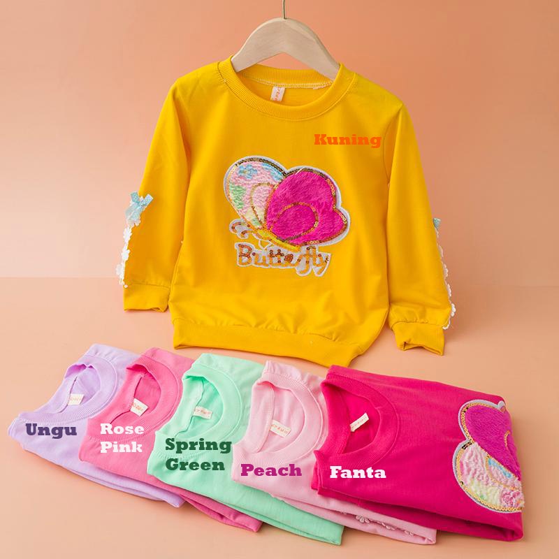 Kaos Anak Perempuan 6-12Tahun/Switer Anak Perempuan Import/Sweater Import anak-anak