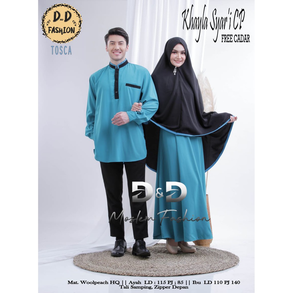 KHAYLA BAJU COUPLE  SYAR'I /BAJU SARIMBIT/BAJU COUPLE MUSLIM