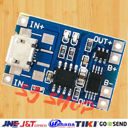 TP4056 Proteksi 1A 5V Cas Charge Battery 18650 3.7V Micro USB