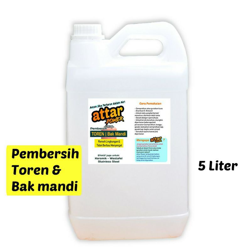 ATTAR POWER Pembersih Toren  5 Liter- Toren Air, Pembersih Bak Mandi
