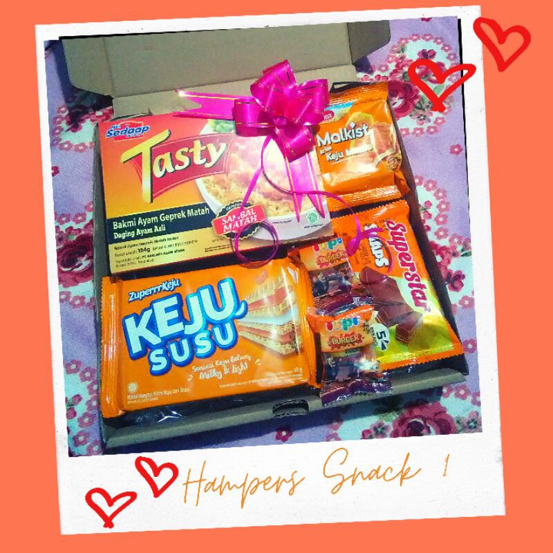 

(Include Kertas Kado) Hampers / Parcel Snack box / Gift Box / Paket Kado Wisuda Ulang tahun 1