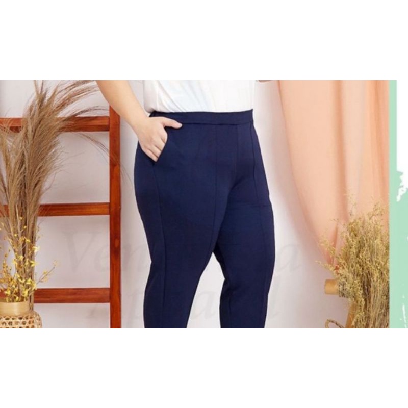 BAGGY PANTS PREMIUM BIG SIZE SUPER JUMBO CELANA PANJANG WANITA PINGGANG KARET MELAR ORIGINAL PREMIUM