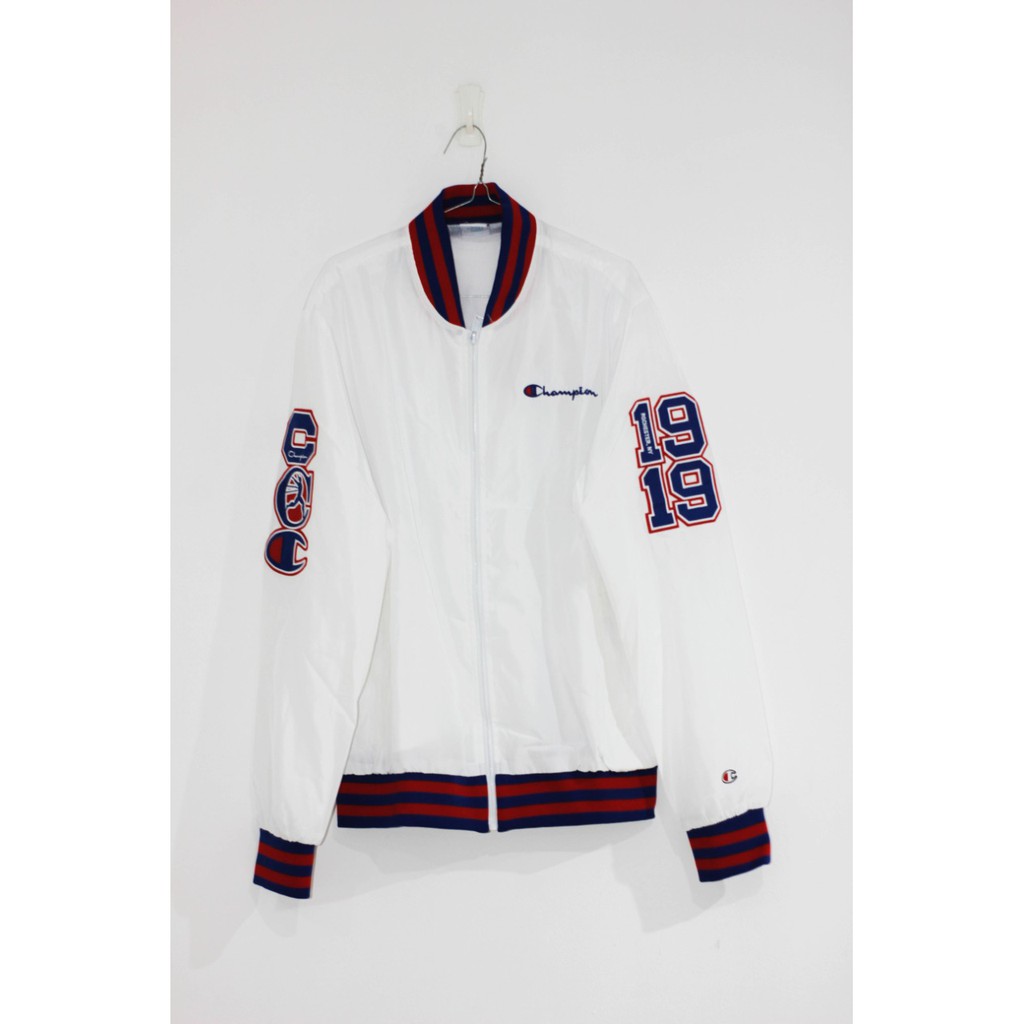 champion fleece baseball jacket