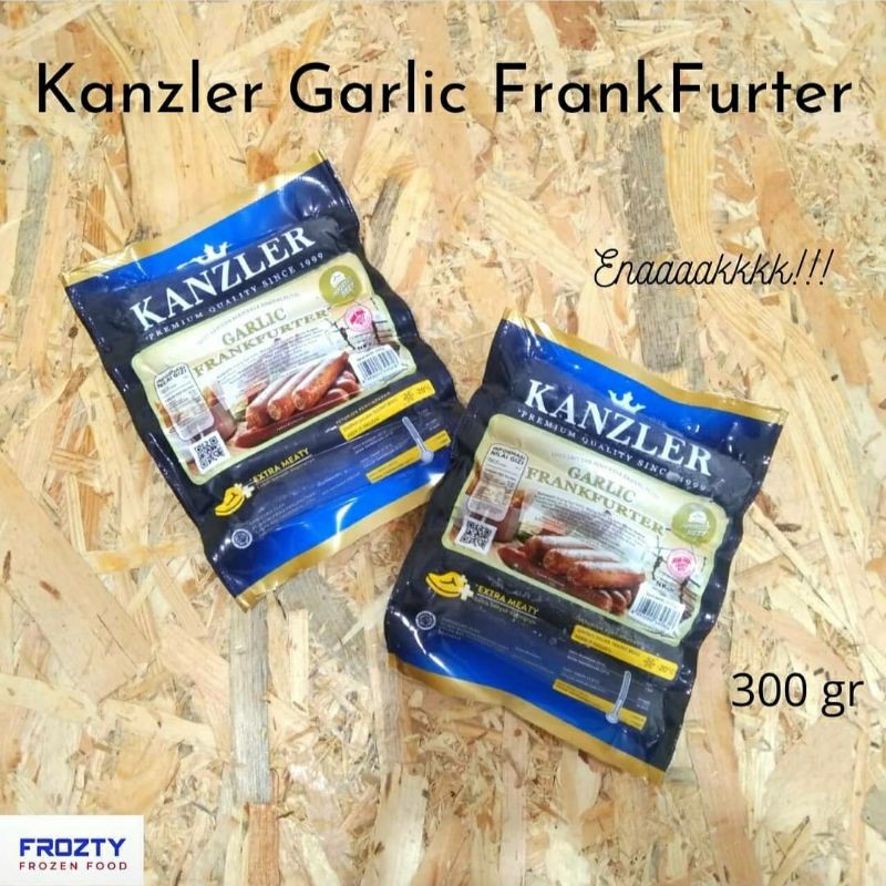 Kanzler Sosis Garlic Frankfurter 300 gr ( PROMO )