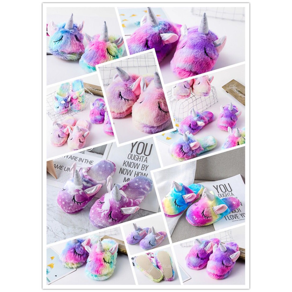 SANDAL UNICORN RAINBOW GALAXY STARS SEPATU KAMAR