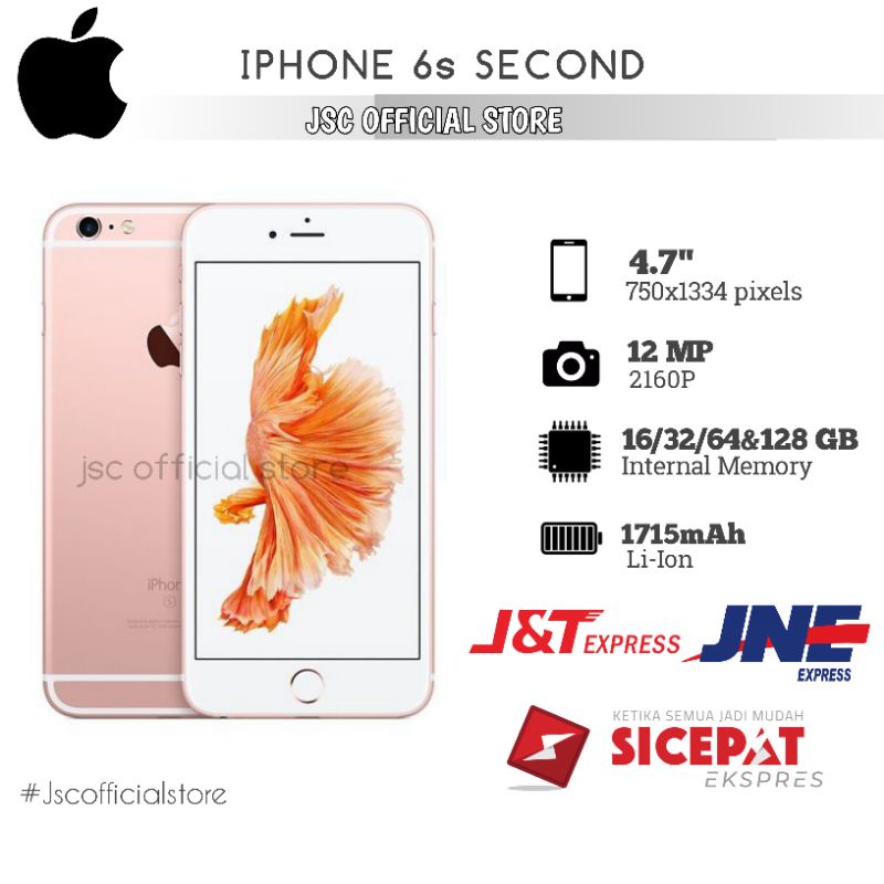 jsc official store handphone iphone 6s 16GB/32GB/64GB original inter termurah