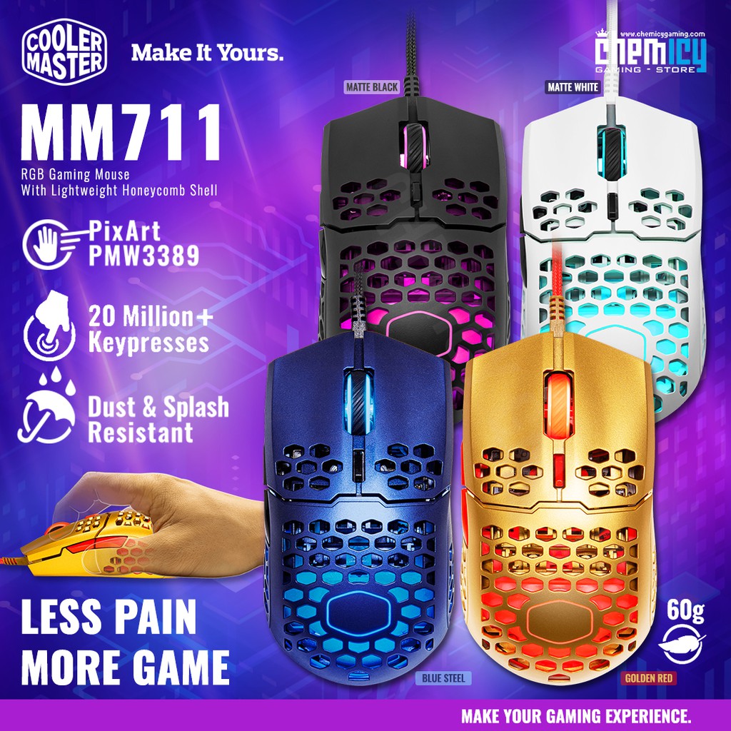 Cooler Master MM711 RGB Lightweight Gaming Mouse