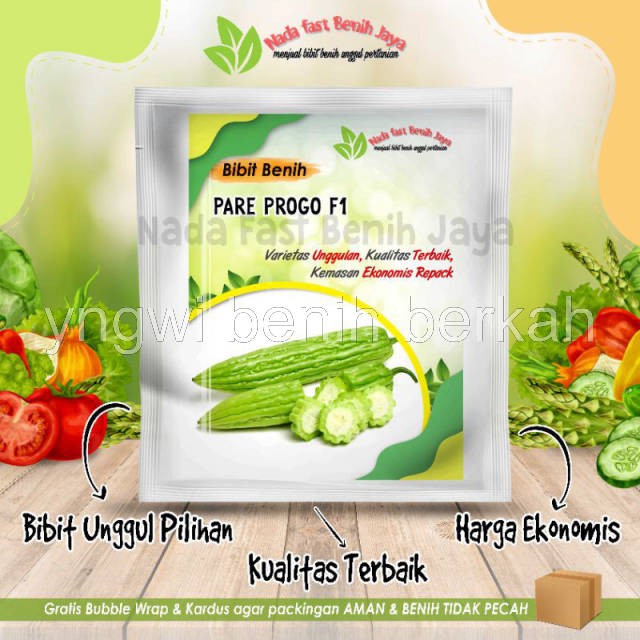 Benih sayuran pare Progo F1 - bibit paria unggulan 10 biji - benih hidroponik