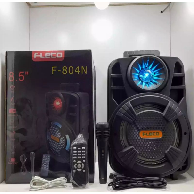 Speaker Bluetooth MP3 FLECO F 804N / Speaker Salon Bass / Speaker FLECO F-804N / Speaker Radio FM / Speaker Terbaru / Speaker No Sember / Speaker Full Bass | FMS