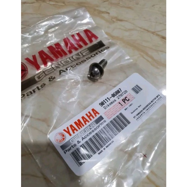 BAUT COVER TUTUP KNALPOT NMAX AEROX ASLI ORI YAMAHA 90111-06807