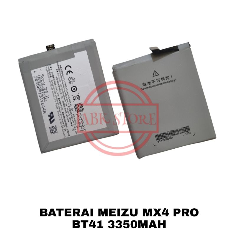 BATRE BATERAI BATTERY MEIZU MX4 PRO BT41 3350MAH ORIGINAL