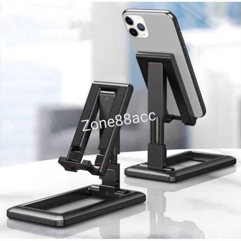 Portable Phone Holder Standing Handphone Hp Tabel Desktop UNIVERSAL Simpel High Quality