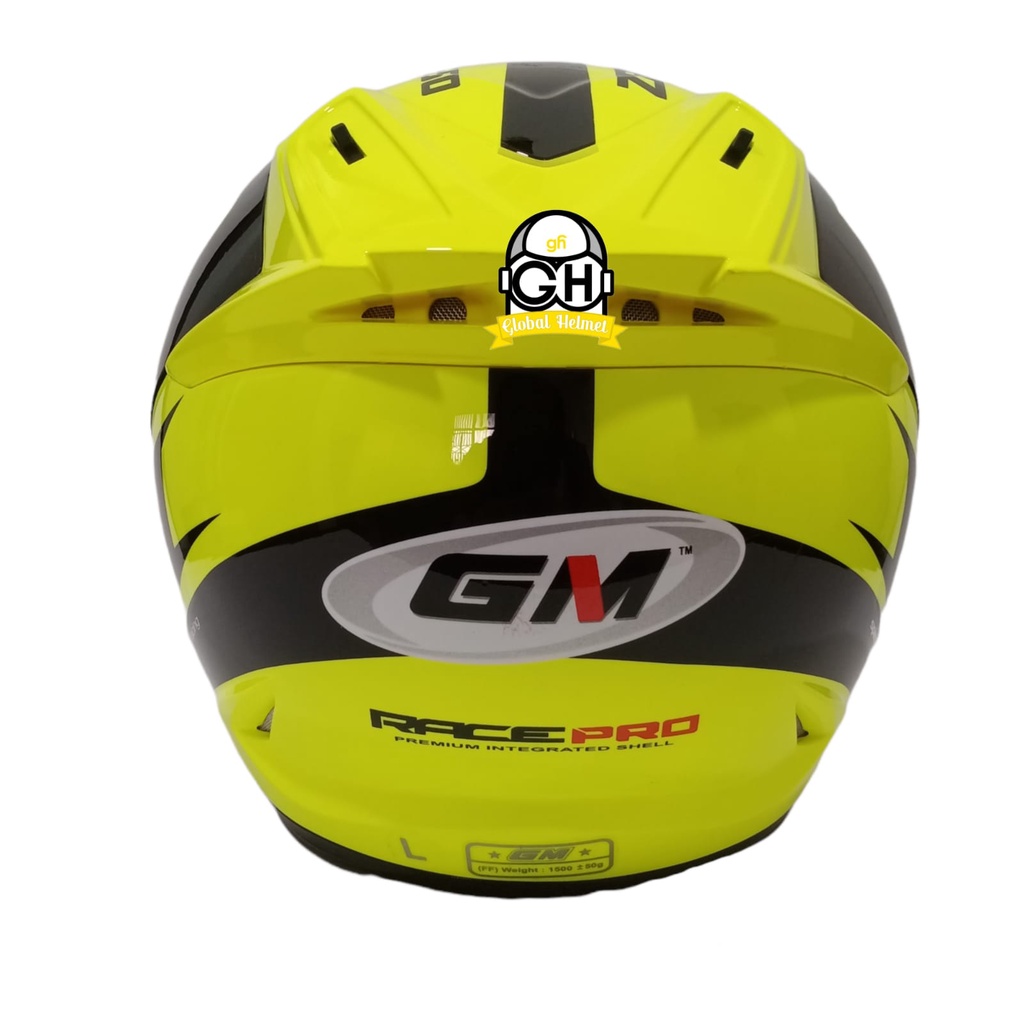 HELM GM RACEPRO ZR650 YELLOW FLO BLACK