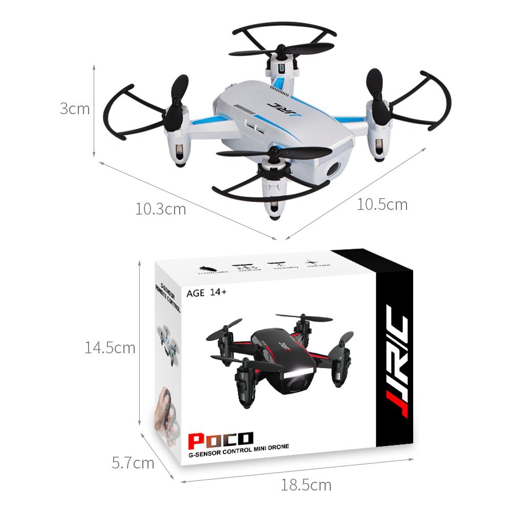 Jjrc H52 Poco Mini Drone Rc Quadcopter Altitude Hold G Sensor Mode Shopee Indonesia