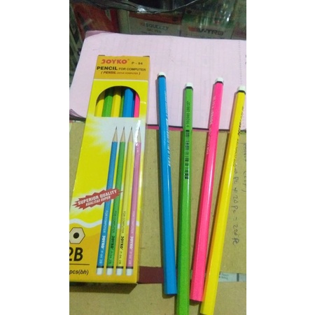

pensil joyko P94 2B isi 12 pcs penserut panyerut panyeukeutan pencil patlot pen pulpen pena harga tertera per 12pcs