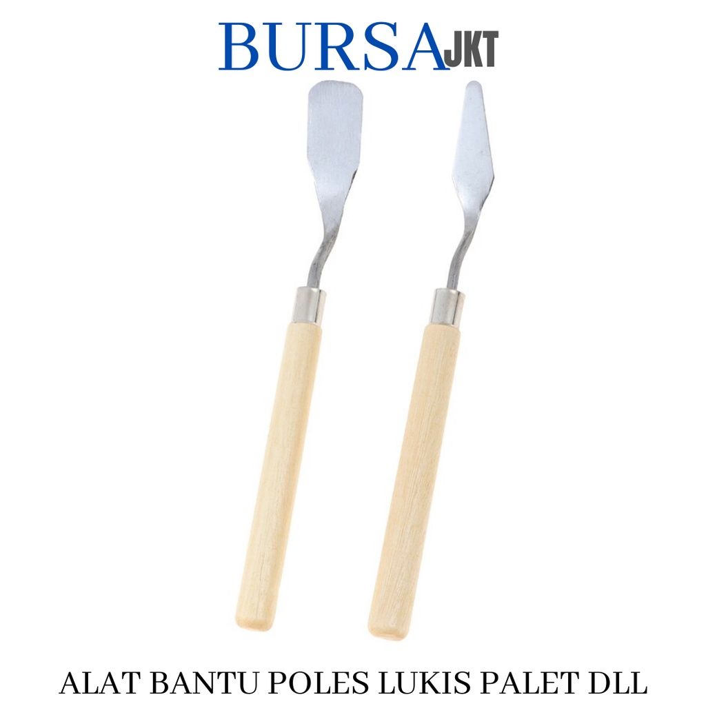 SPATULA PERATA DEKORASI KUE CAKE ART PALET PAINTING SEGIEMPAT