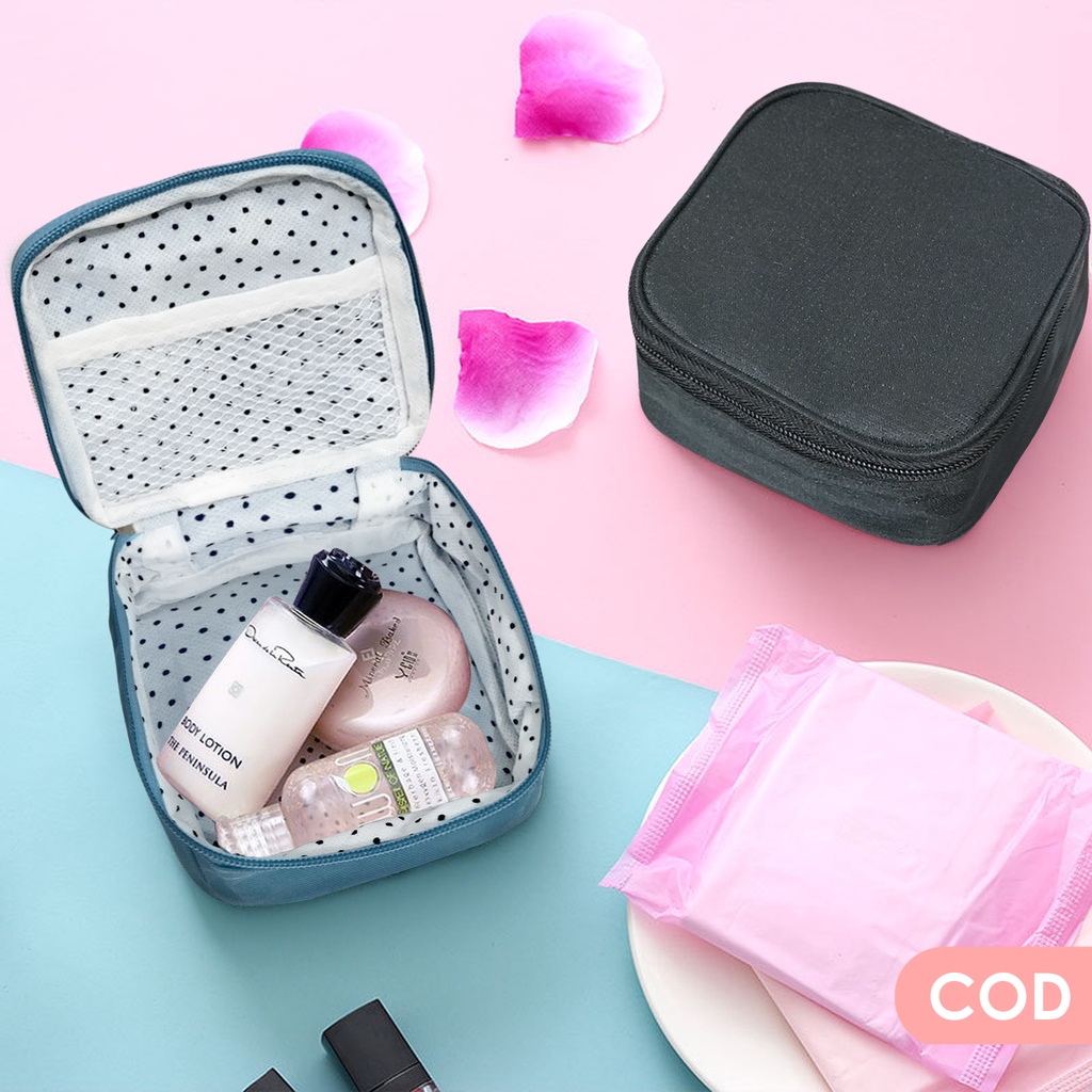 Mini pouch travel mate tas make up mini pouch kosmetik kecil travel organizer tas make up korea dompet pembalut wanita dompet koin pouch headset